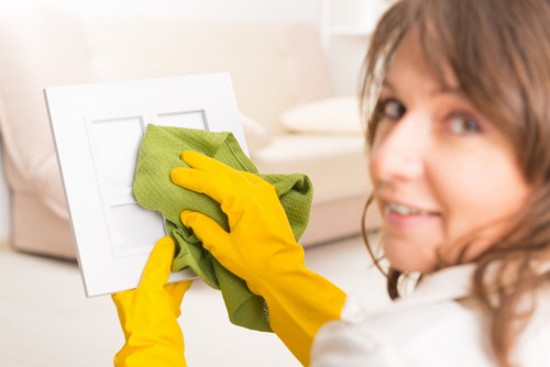 Local carpet cleaning service in Harold Park preparing a room for a quality cleaning treatment